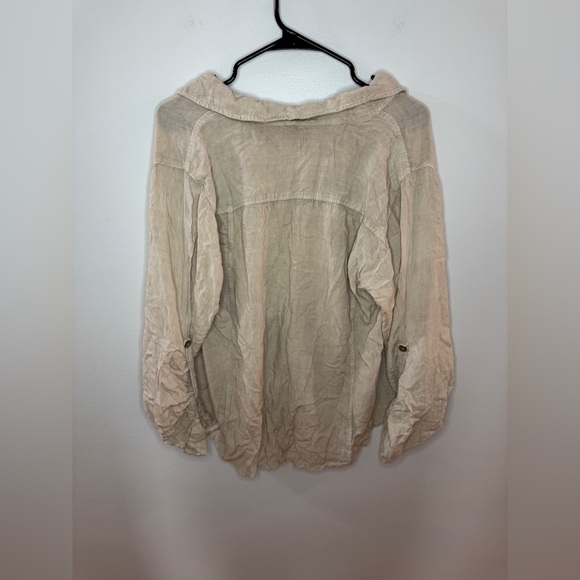 Pre-Owned XL Raya Sun Tan Beige Button Up Collared Shirt - Picture 7 of 7